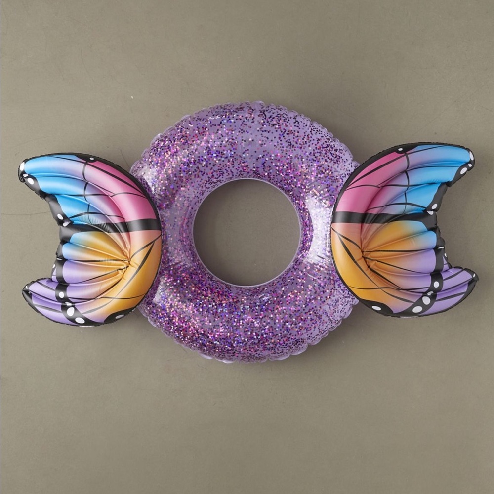 Glitter Butterfly Pool Float